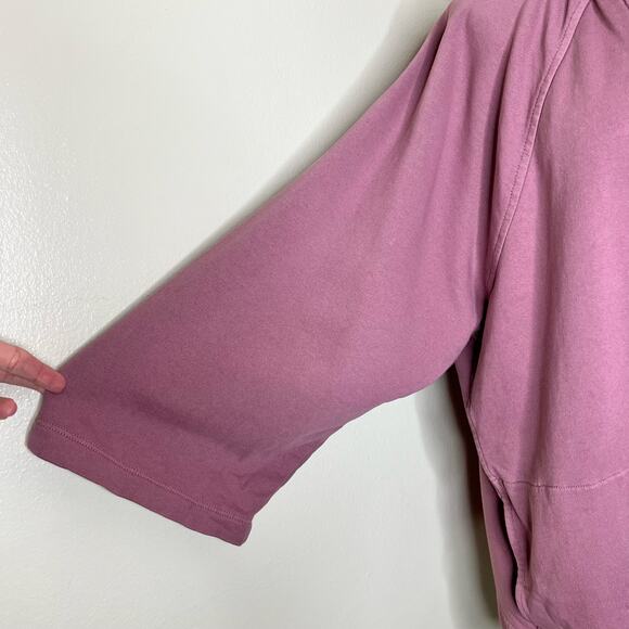 J. Jill Pure Jill Kimono Jacket LARGE Garment Dyed French Terry Beach Cotton - Picture 7 of 10